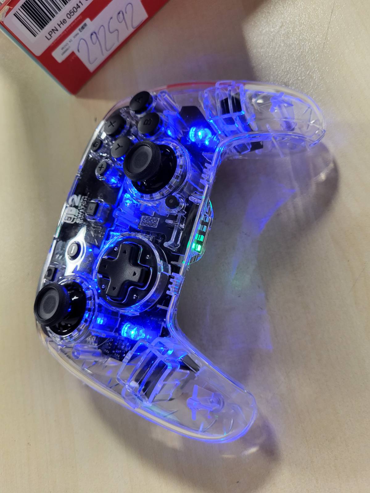 292592 - TURTLE BEACH Kontrolluesi Transparent Wireless Afterglow për Nintendo Switch 2