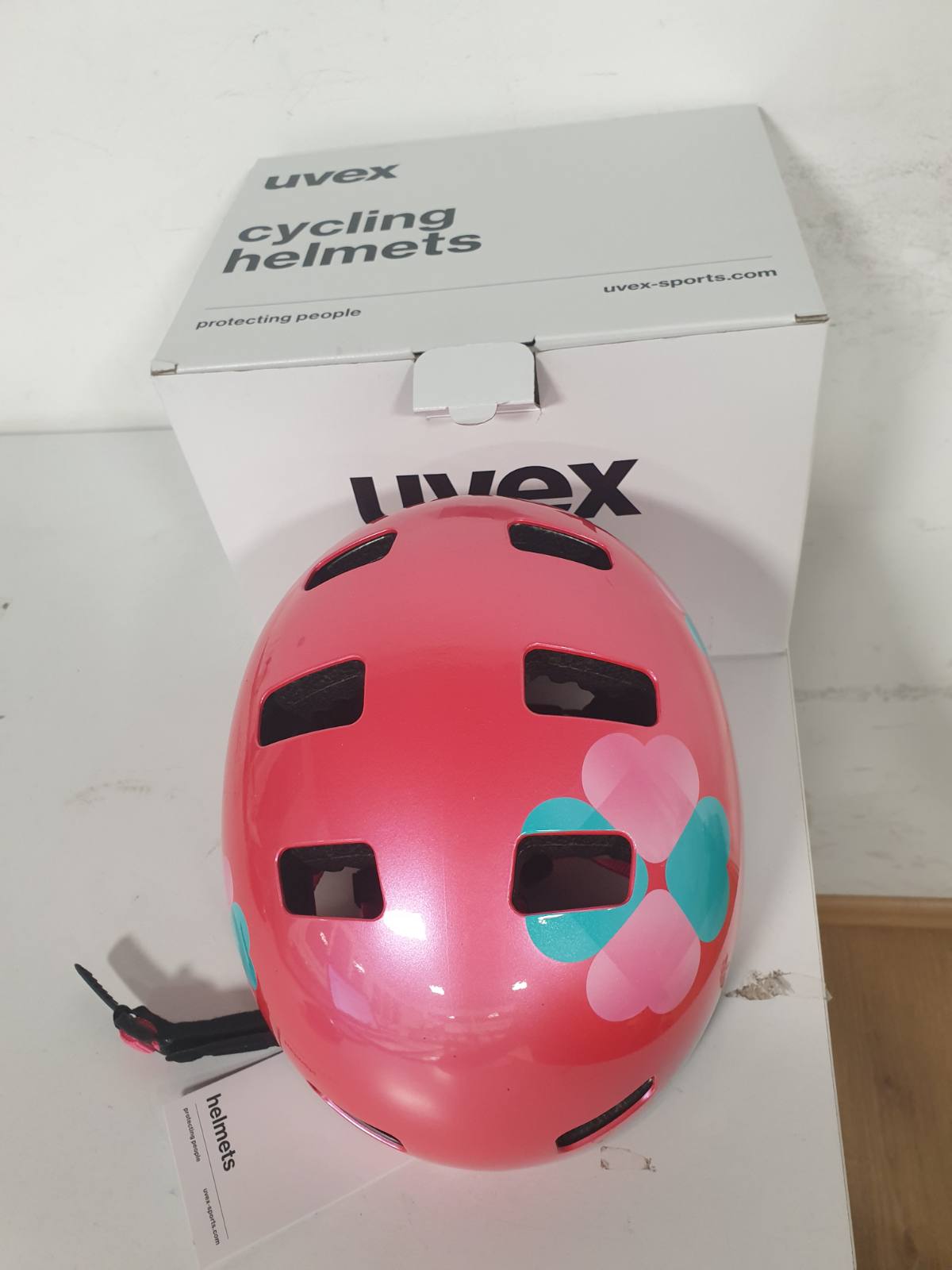 292773 - UVEX Kid 3 - helmetë biçiklete për fëmijë, përshtatje individuale, ventilim i optimizuar, ngjyra lule rozë, madhësia 55-58 cm