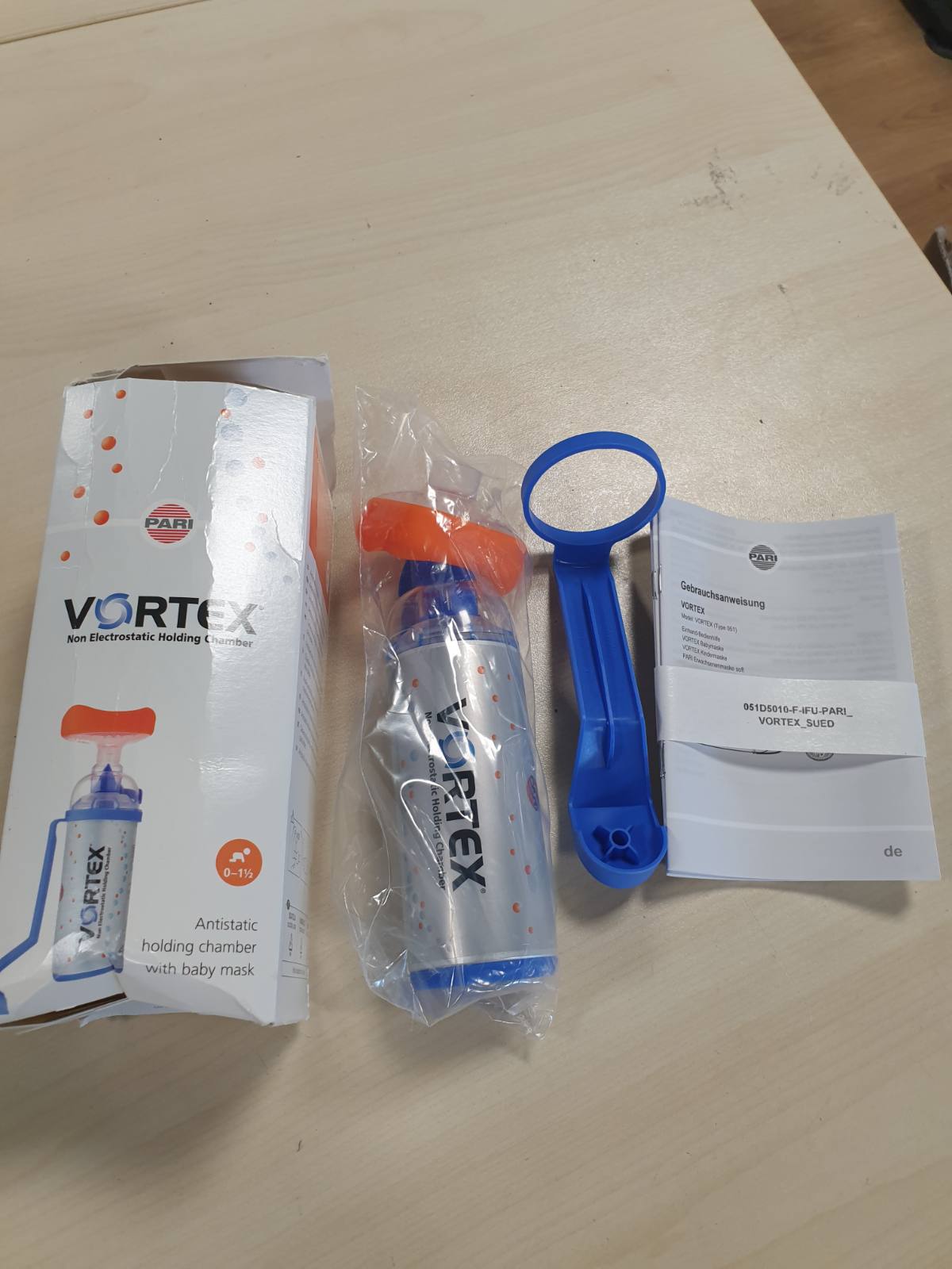 292858 - PARI VORTEX Inhalator me maskë për foshnje, për inhalim me sprej ilaçesh, për foshnje nga 0-2 vjeç