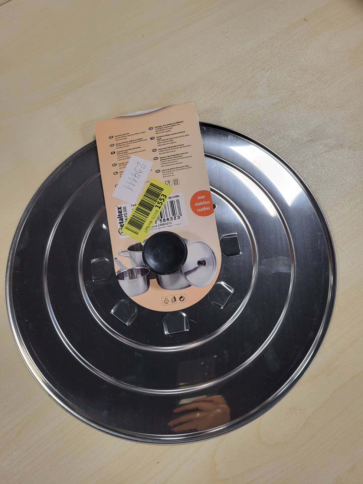 294111 - METALTEX 258632 - Kapak çeliku inox, 32 cm