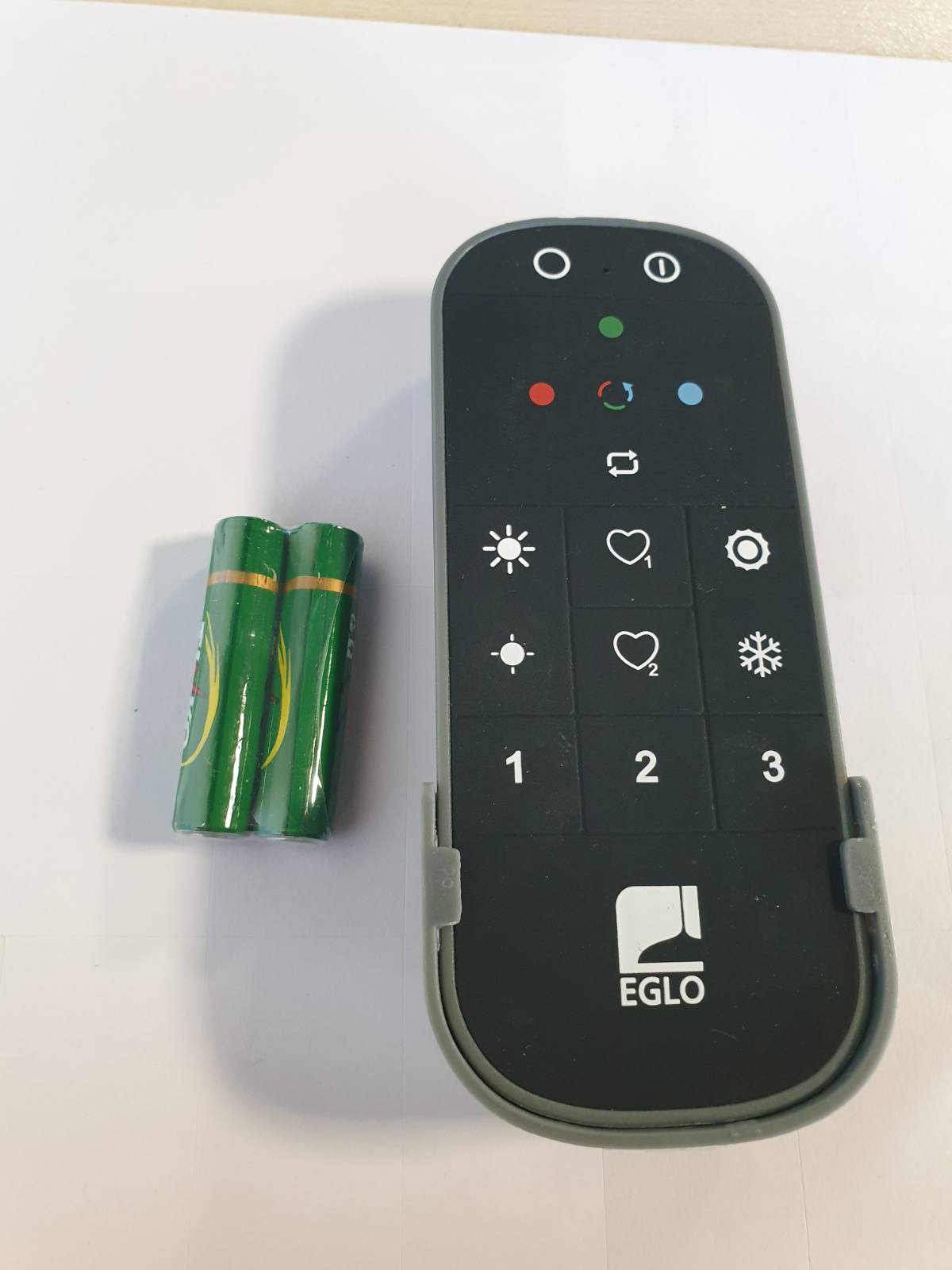 294212 - EGLO connect.z 2.0 Telekomandë për Shtëpi Inteligjente, ZigBee, aksesorë për dritat connect.z, plastike e zezë dhe gri, funksionon me bateri