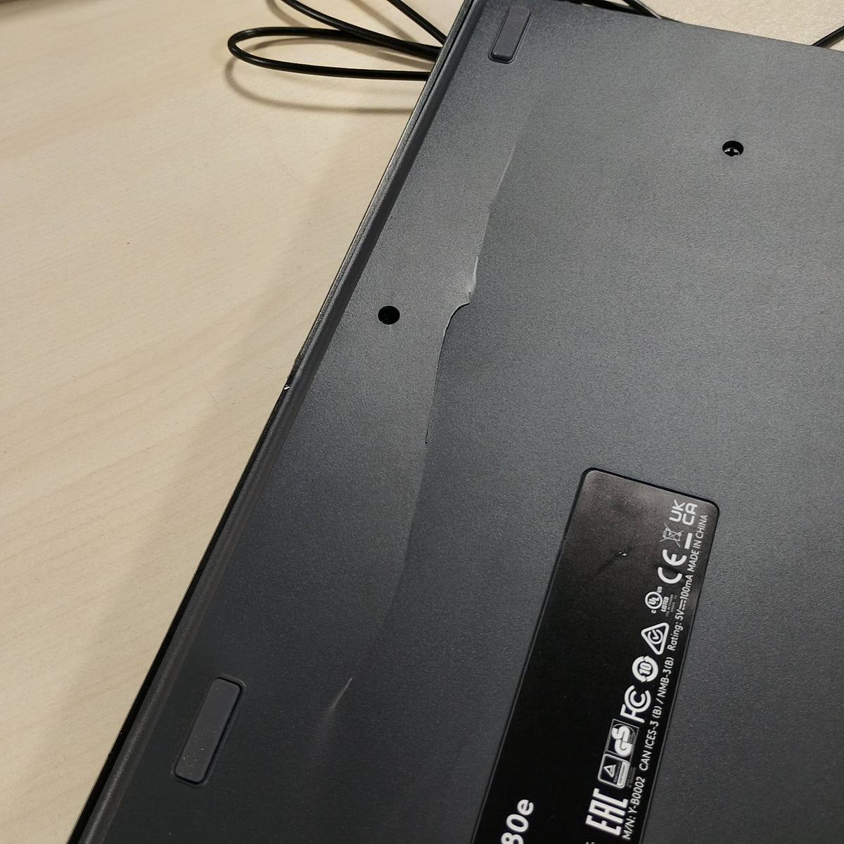 295247 - LOGITECH Tastierë K280e Pro me Tel për Biznes për Windows/Linux/Chrome, USB Plug-and-Play, Shkrim i Qetë, Madhësi e Plotë, Rezistent ndaj Derdhjeve, Frëngjisht AZERTY - E Zezë