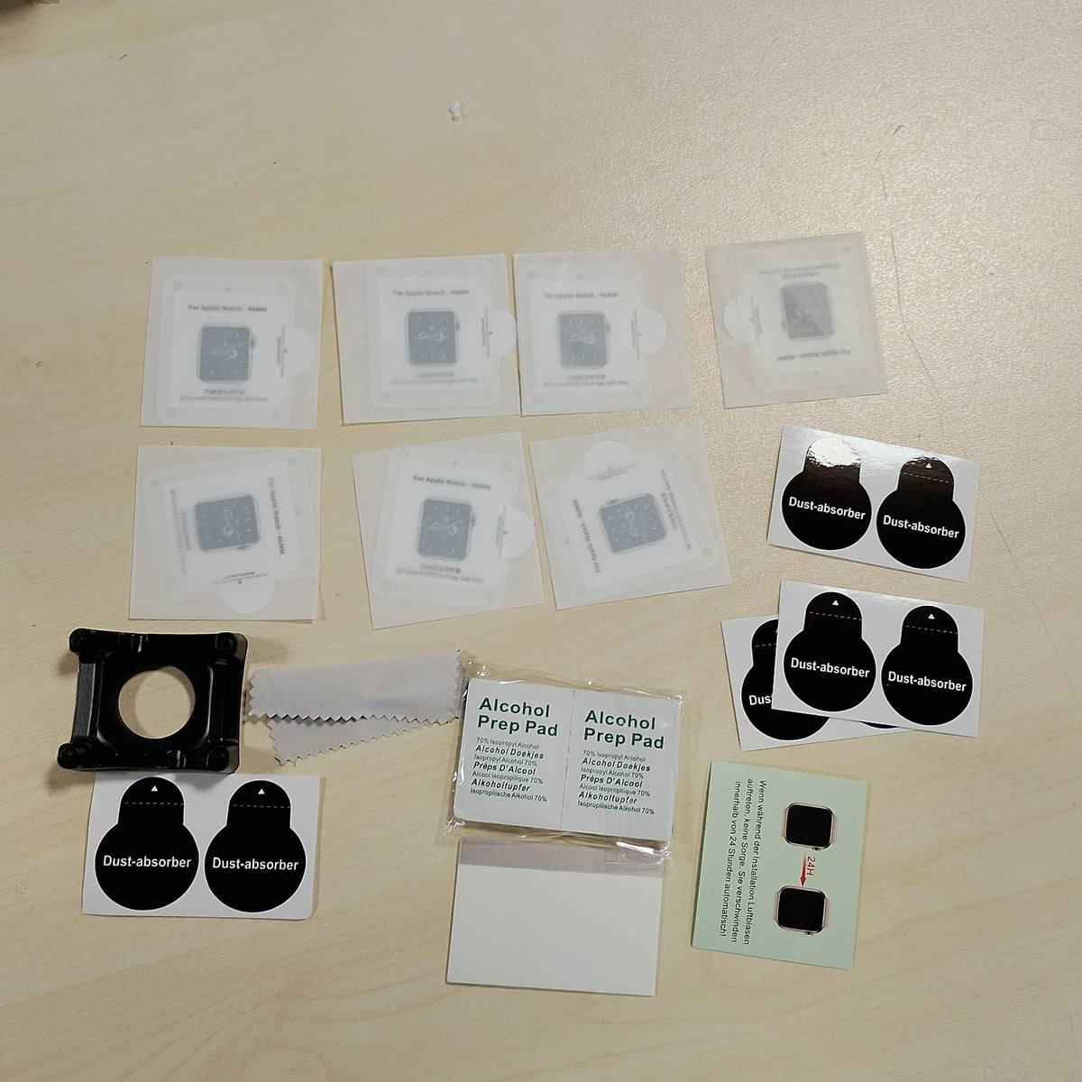 295330 - ULUCK Mbrojtës ekrani me 7 copë për Apple Watch Series 11/10 46 mm, automatik për rreshtim, instalim i lehtë, vetë-shërues, pa flluska, i papërshkueshëm nga uji, rezistent ndaj gërvishtjeve