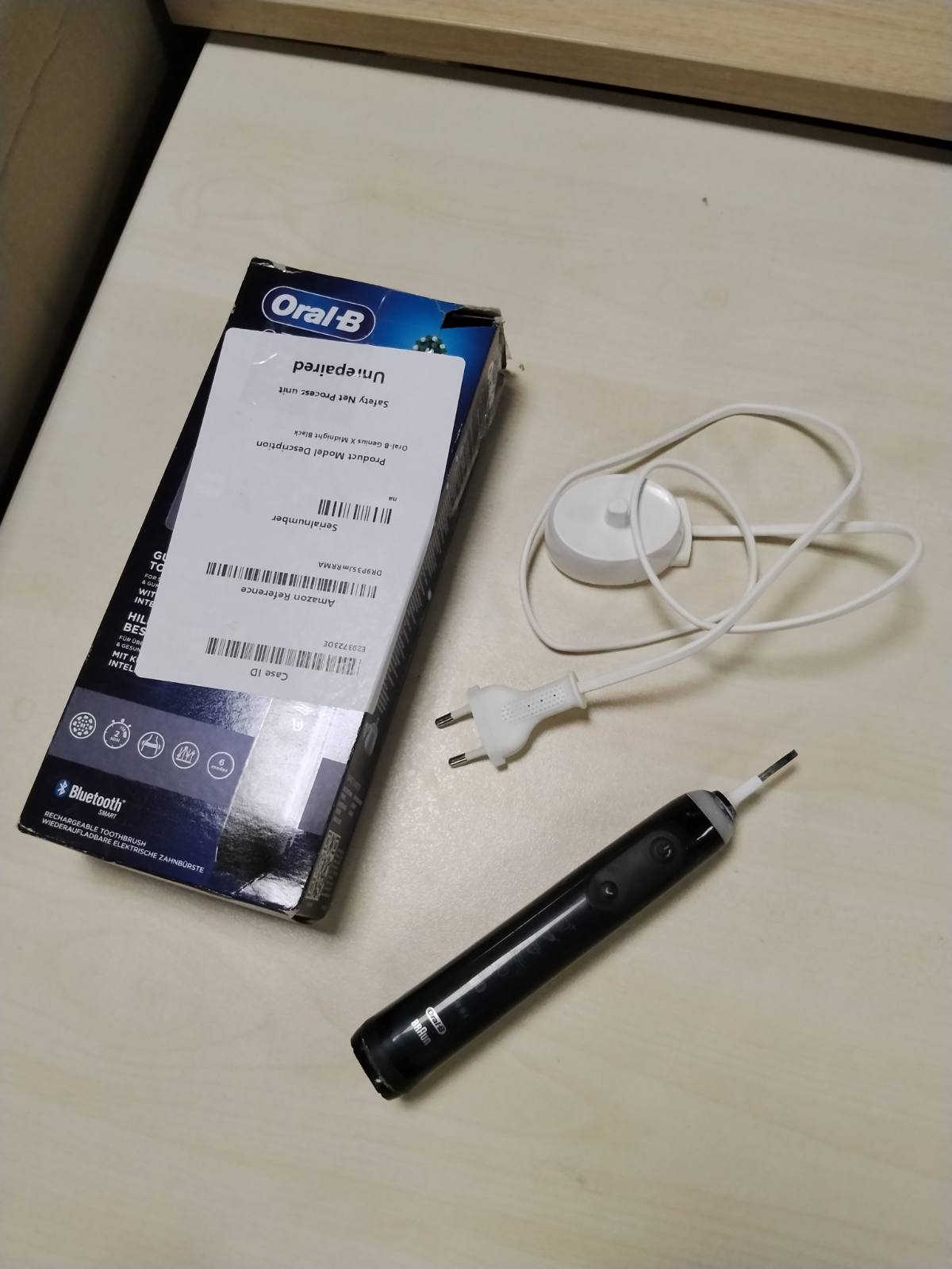 297875 - ORAL-B Furçë dhëmbësh elektrike Genius X, inteligjencë artificiale, njohje teknike, kontroll vizual presioni, 6 mënyra larjeje, kohëmatës, ngjyrë e zezë