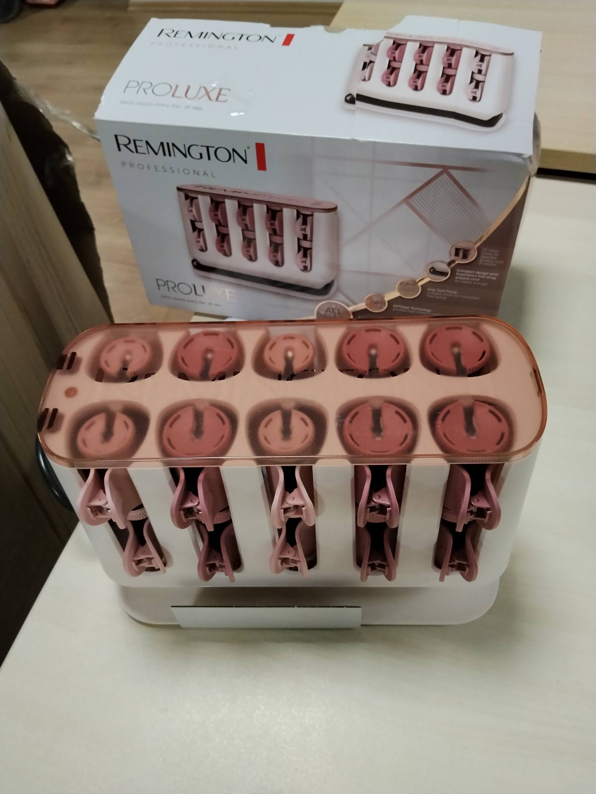 298052 - REMINGTON Rrula flokësh PROluxe H9100, set me 20 rula 25+32 mm, Qeramik, Teknologji Inteligjente OPTIHeat