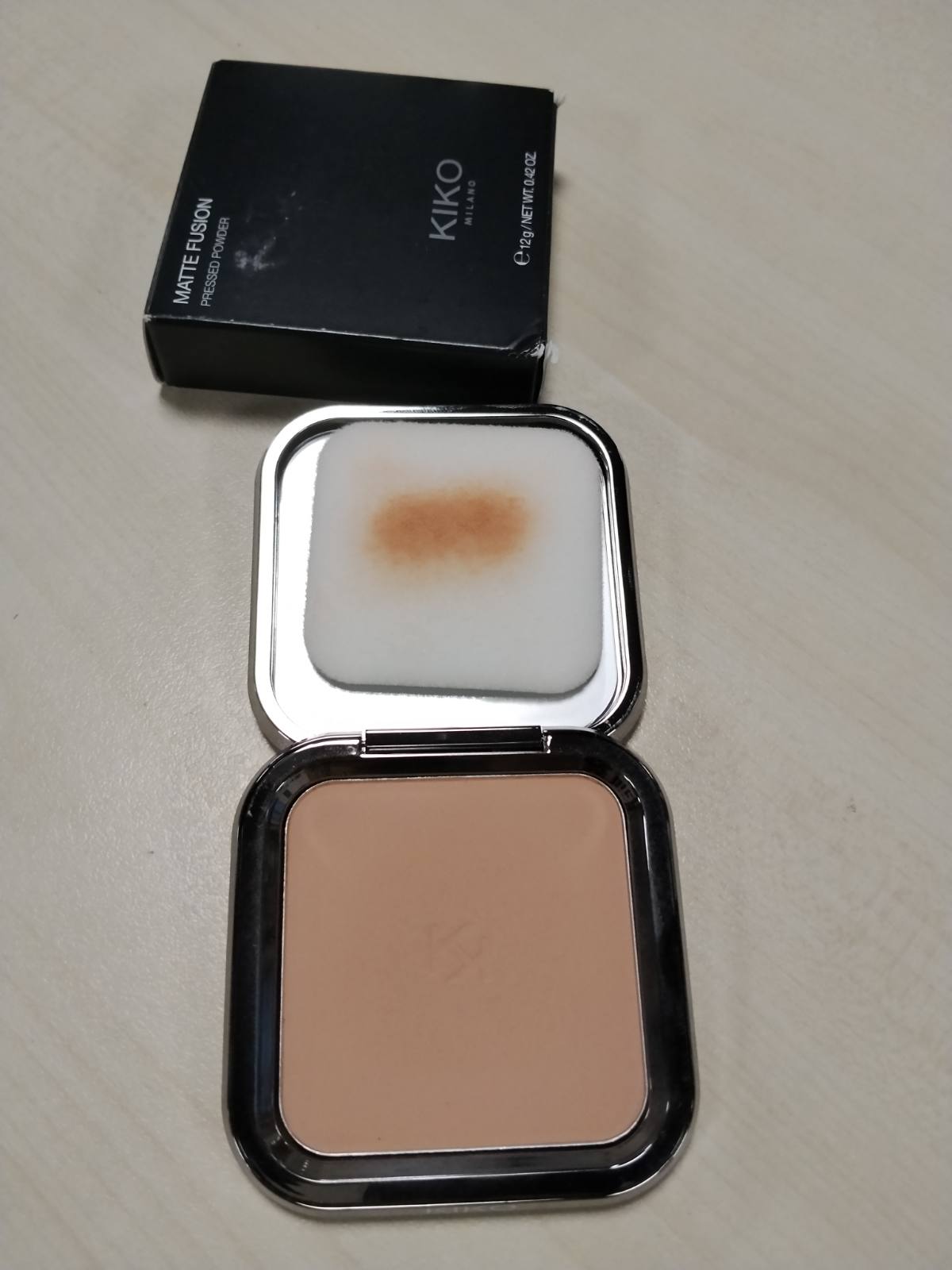 298613 - KIKO MILANO Pudër e Shtypur Matte Fusion 03, Pudër Kompakte, Përfundim Mat Natyral, 03 Sienna