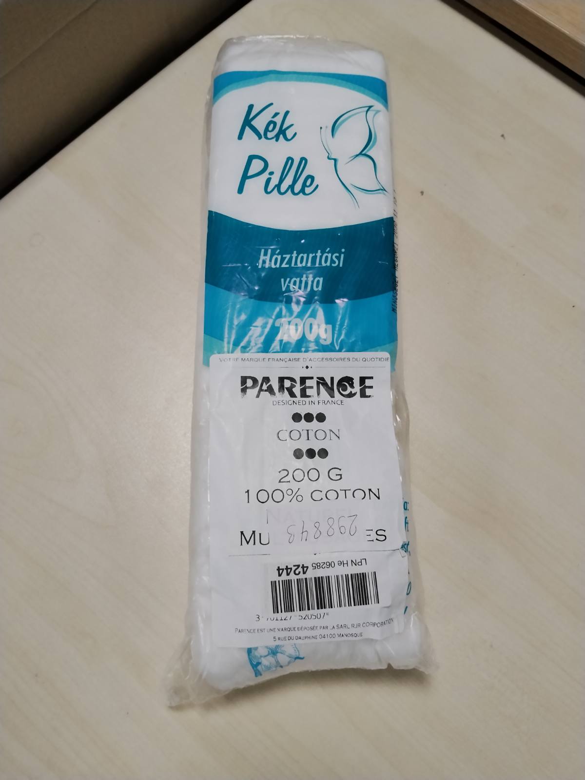 298843 - PARENCE Qese pambuku natyral 200g - E pastër, e butë dhe shumëfunksionale - Artizanate/Higjienë/Pastrim - 200g