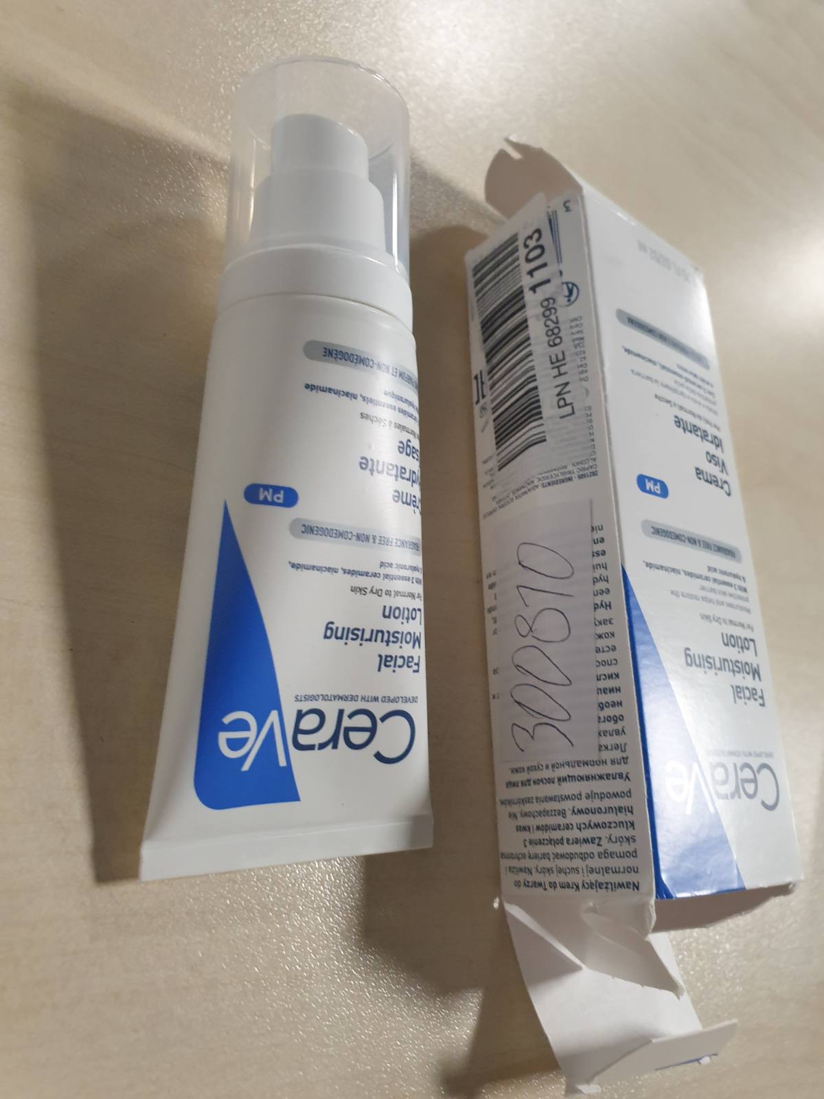 300810 - CERAVE Krem hidratues për fytyrën, 52 ml, Krem nate rigjenerues me acid hialuronik dhe 3 ceramide esenciale