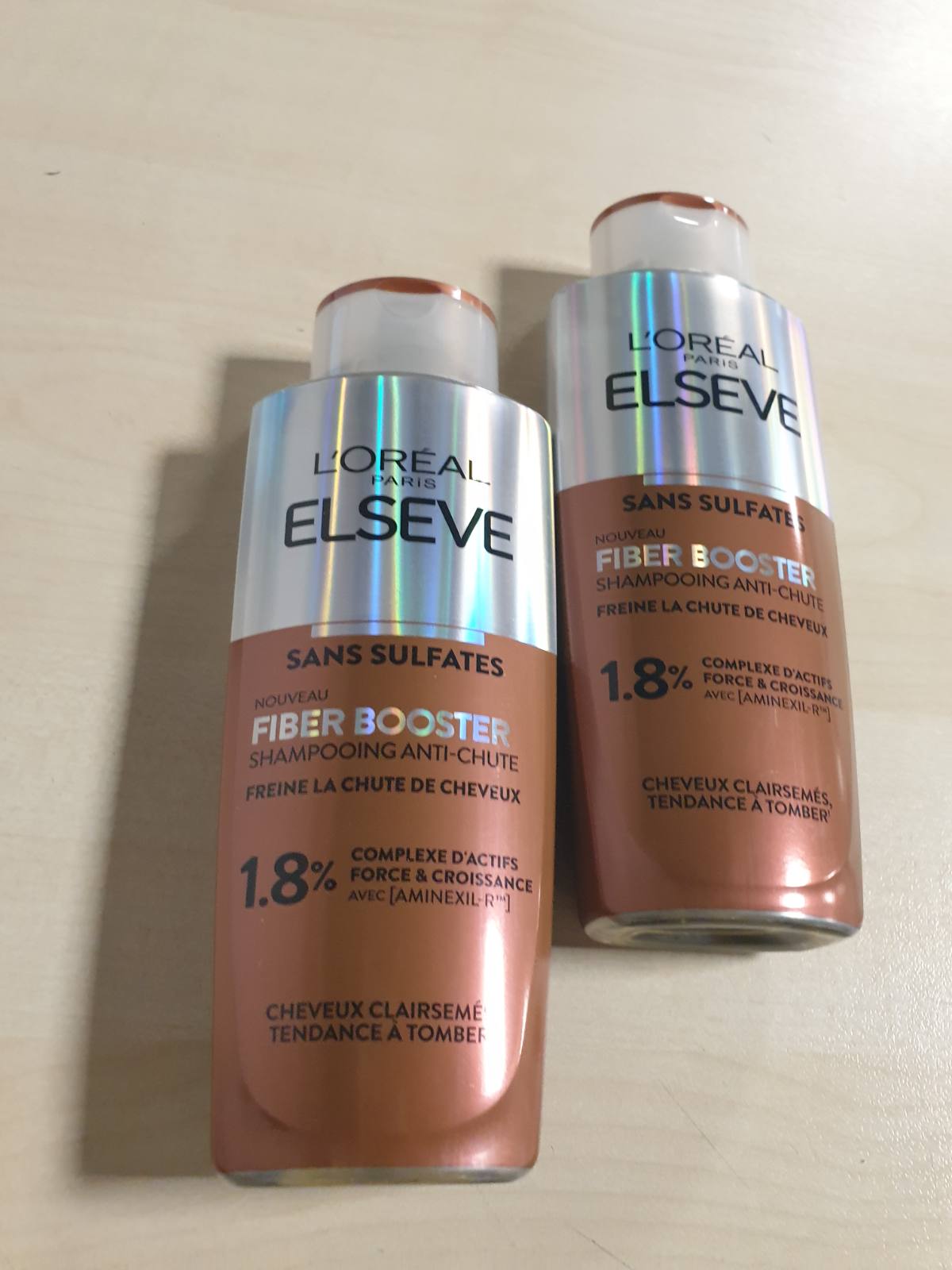 301040 - L'ORÉAL PARIS – Elseve Fiber Booster, 2 shampo kundër rënies së flokëve, 2 x 200ml, pa sulfate, për flokë të hollë.