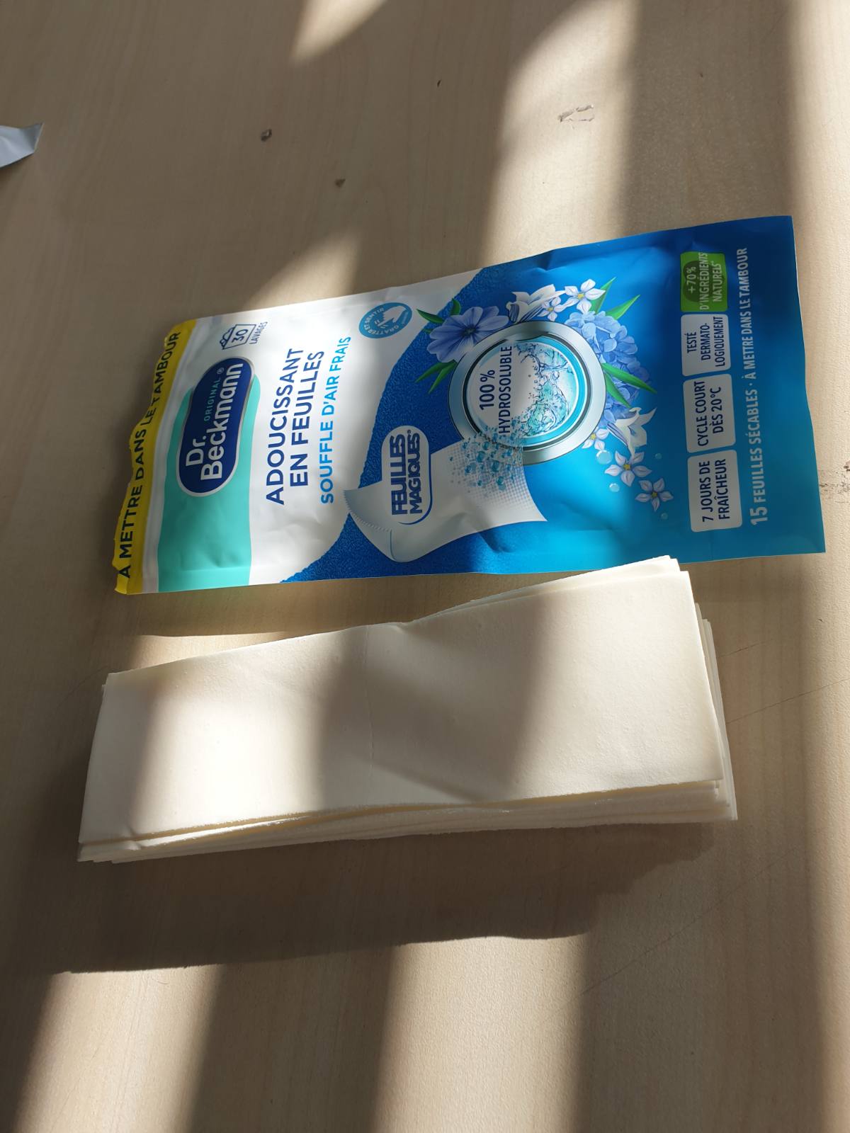 301396 - DR. BECKMANN - Magic Sheets® - Fletë zbutëse rrobash - Fresh Air Blow x30 larje