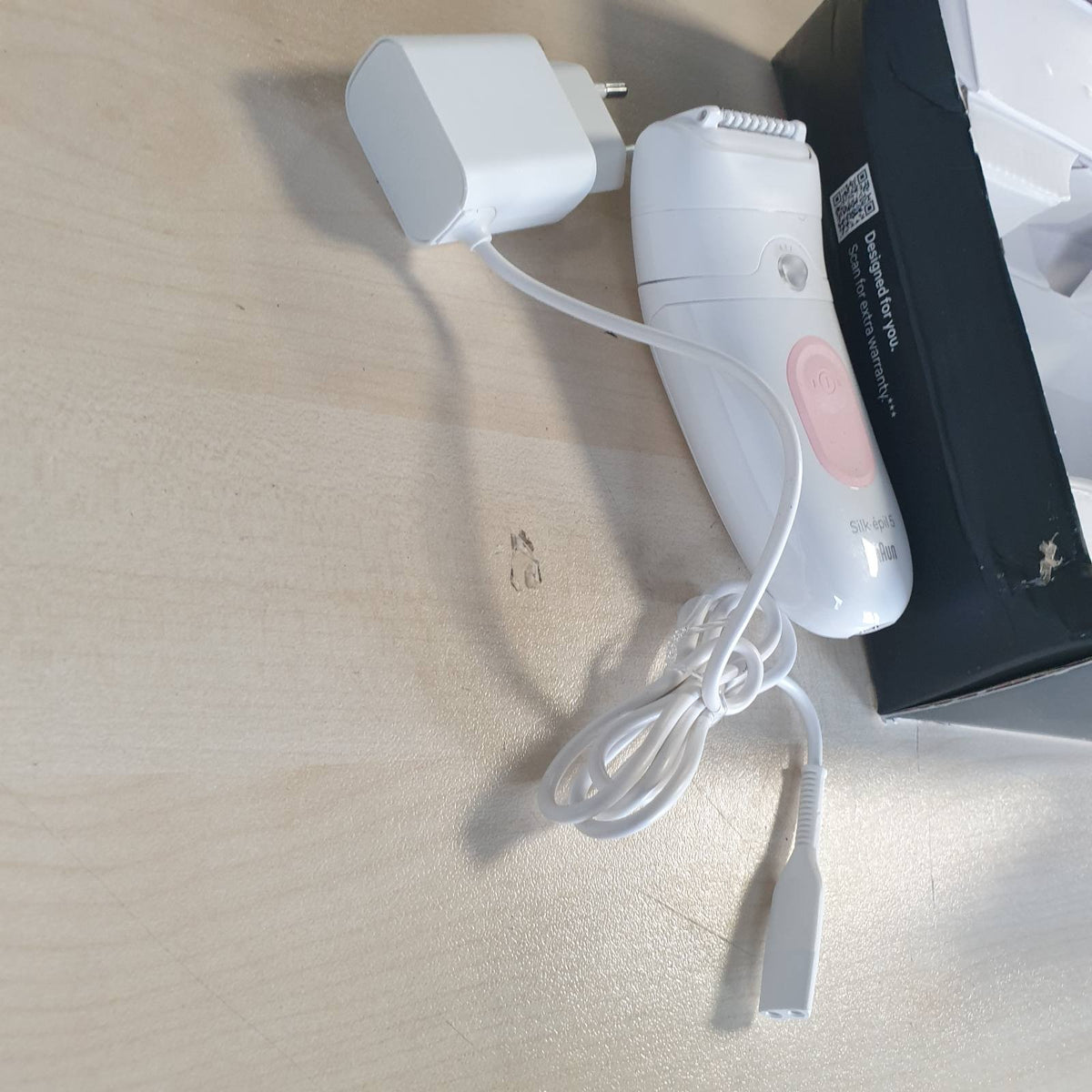 301664 - BRAUN Depilator elektrik për femra Silk Epil 5, 5-030, i bardhë dhe rozë flamingo