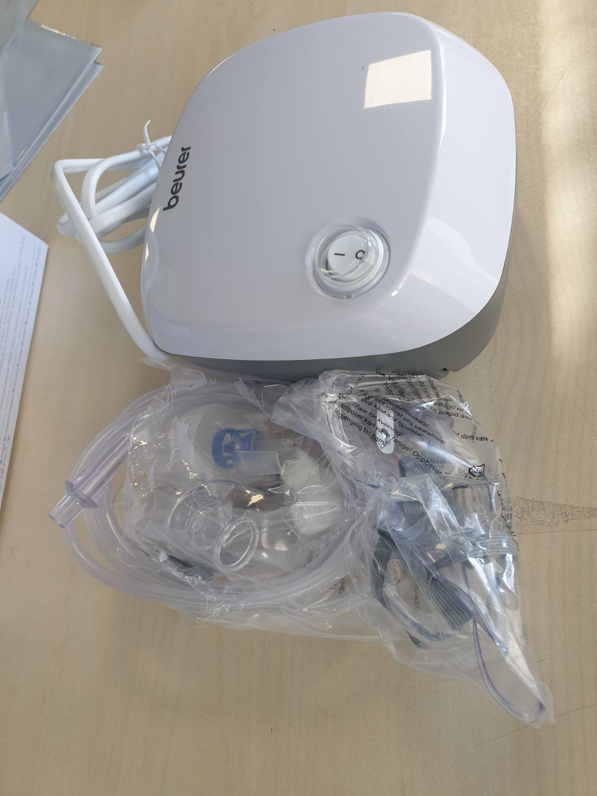 302904 - BEURER Inhalator IH 18, pajisje thithjeje për ftohjet dhe sëmundjet e frymëmarrjes, nebulizator për të rritur dhe fëmijë, dizajn i bardhë, kompakt