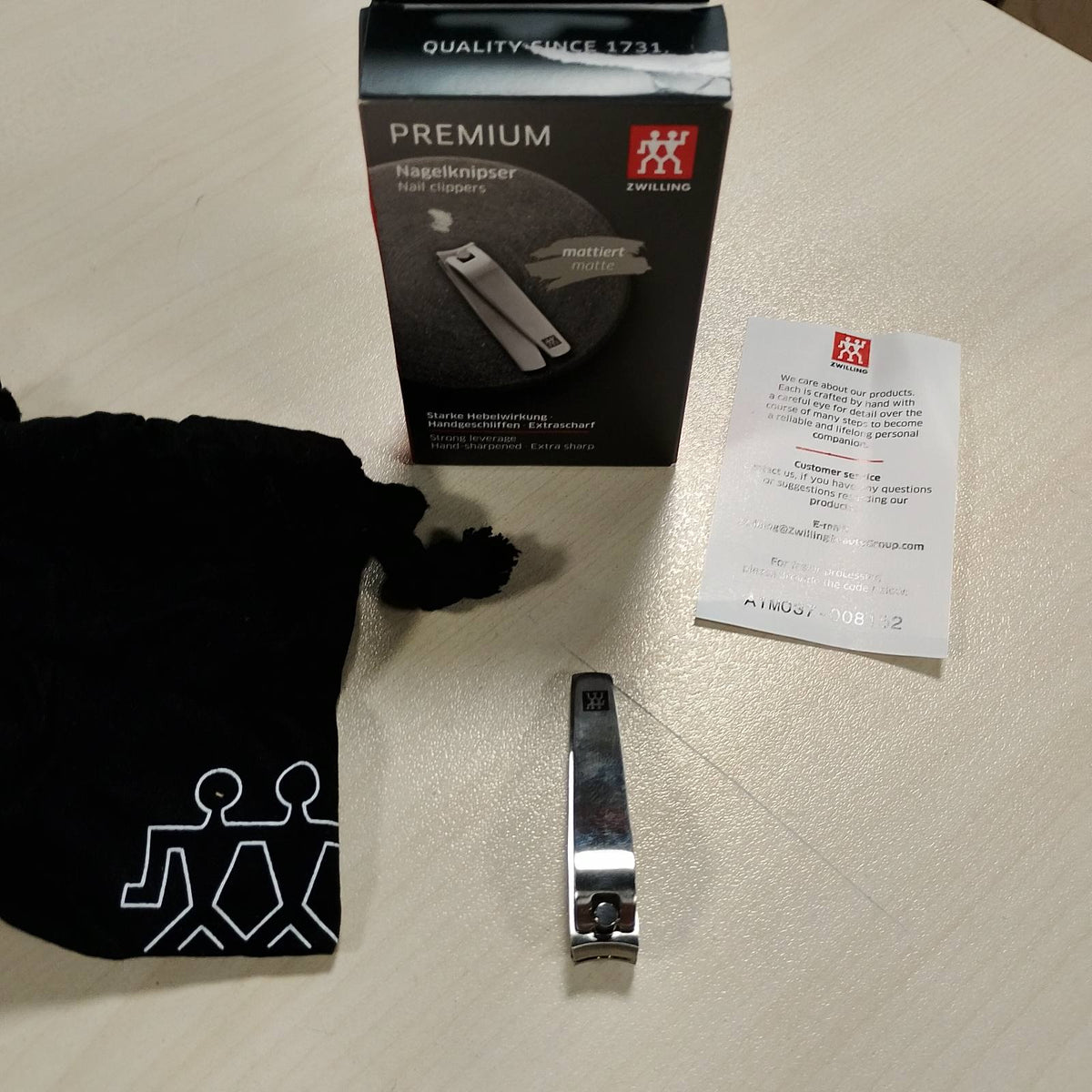 303501 - ZWILLING Prerës thonjsh për thonjtë e duarve dhe të këmbëve, levë e fortë, teh prerës pak i lakuar, hipoalergjik, Premium, Argjend, 60 mm