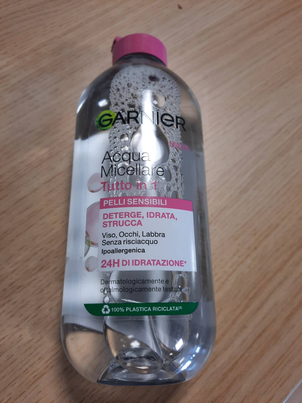 306958 - Garnier SkinActive Ujë Micelar Gjithçka-në-1, Për Lëkurë të Ndjeshme, 400 ml, 100% Heq Grimi, Lëkurë e Pastruar dhe e Hidratuar për 12 Orë, Me Micelele dhe Glicerinë