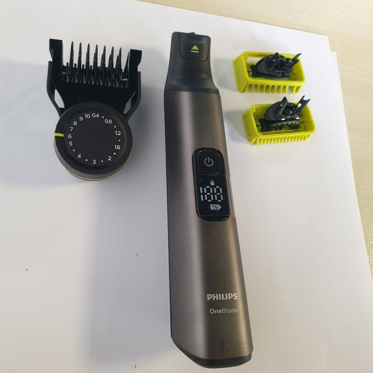 307206 - PHILIPS OneBlade Pro 360 QP6552/30 - Makinë prerëse elektrike për mjekër dhe trup, 1 teh 360, 1 krehër me 20 gjatësi prerjeje, 1 set trupi