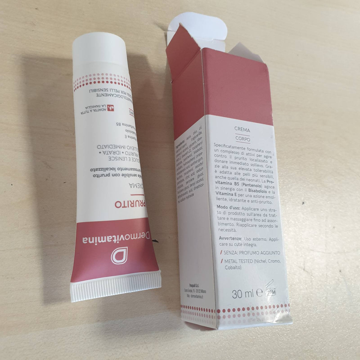 308018 - DERMOVITAMINA Krem kundër kruajtjes - 30ml - Për lëkurë të thatë dhe hipersensitive