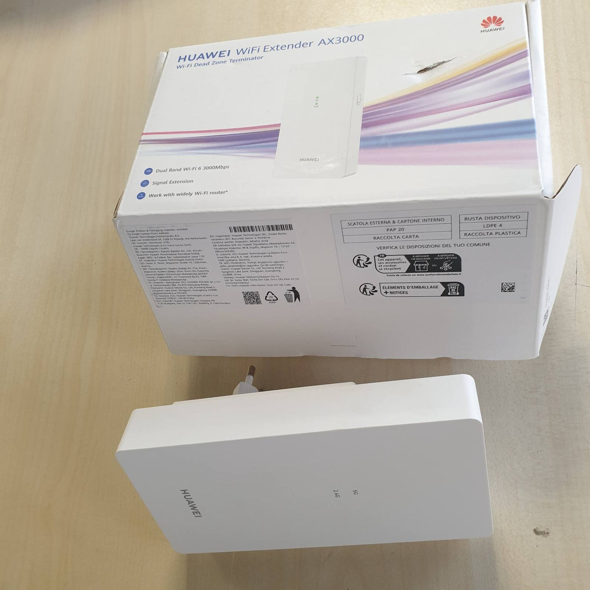 308824 - HUAWEI Zgjerues WiFi AX3000, Përsëritës WiFi me Dy Banda, WiFi 6 3000 Mbps