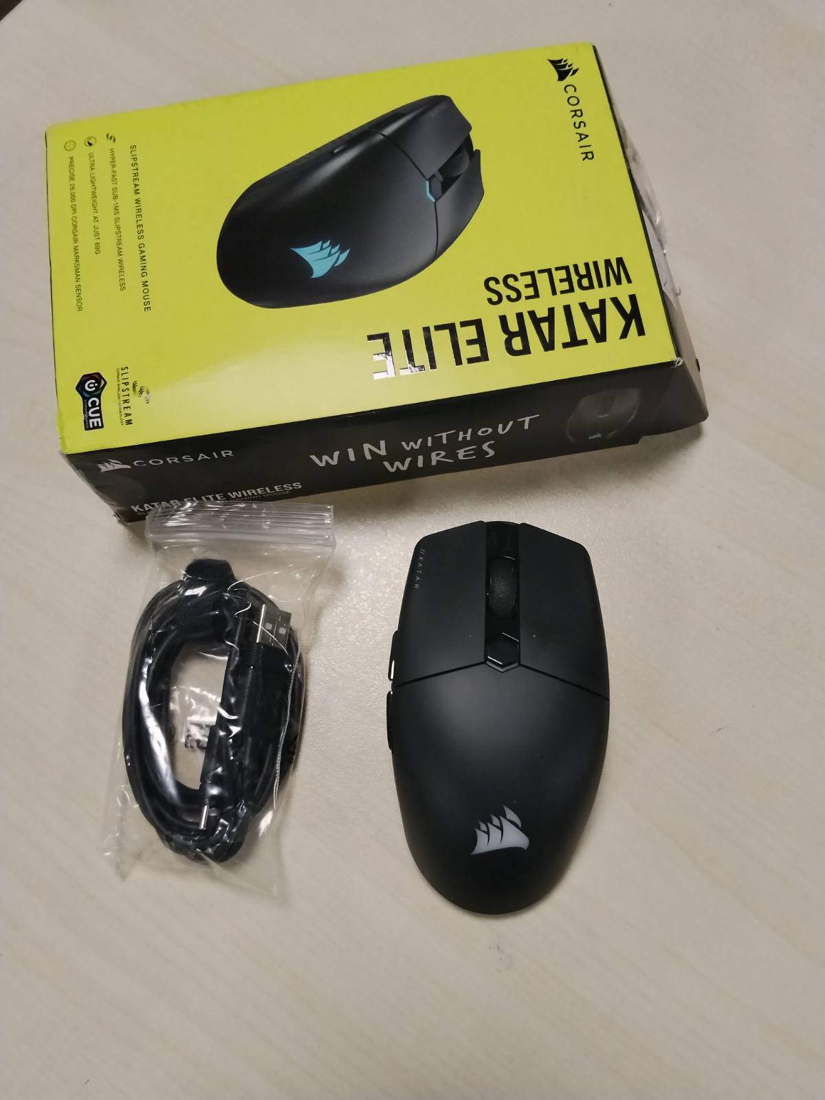 309571 - CORSAIR Maus për lojëra KATAR Elite Wireless Ultra-Light FPS – i zi