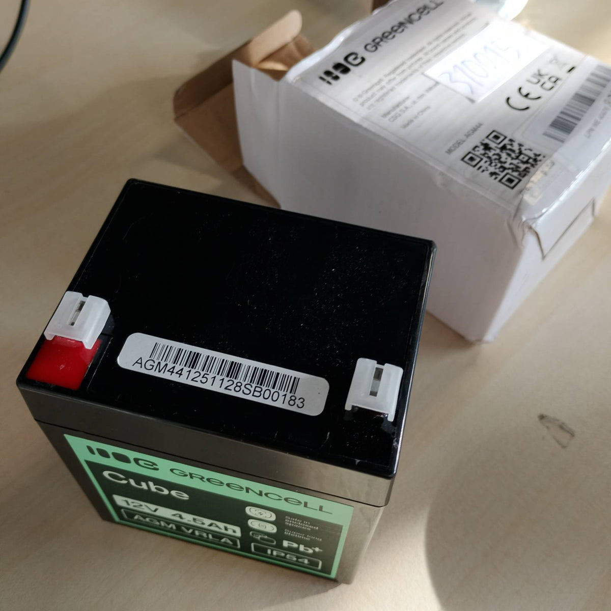 310015 - GREENCELL Bateri plumbi-acidi AGM 12V 4.5Ah e rikarikueshme, Bateri VRLA e mbyllur pa mirëmbajtje, për Lodra për fëmijë, Instalime alarmi UPS/USV