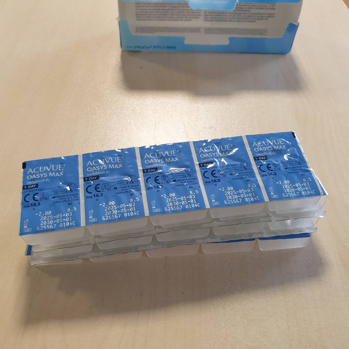311307 - ACUVUE OASYS MAX Lente Kontakti 1-Day Daily, -2.00 Dioptri, BC 8.5, DIA 14.30, 30 Lente