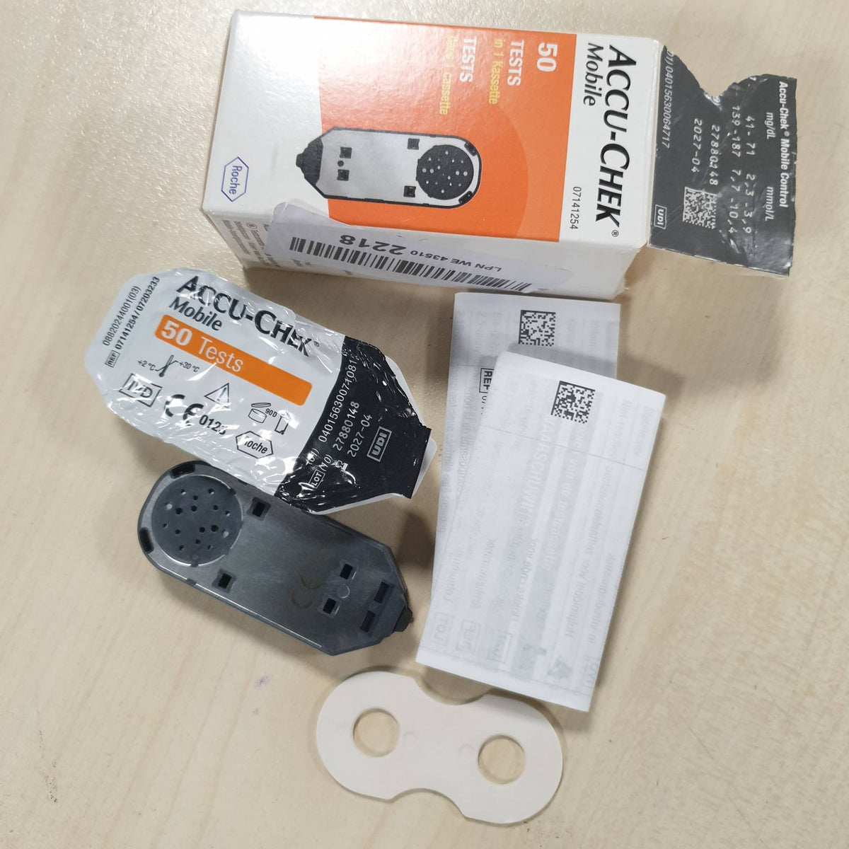 311509 - ACCU-CHEK Mobile - Shirita testimi të glukozës në gjak, 50 copë