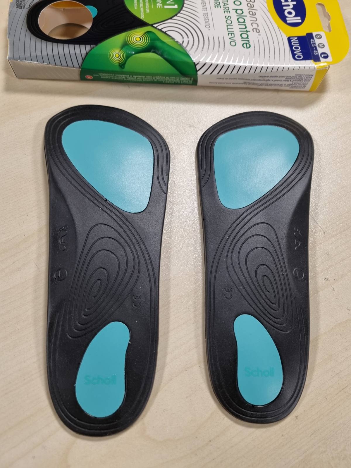 311570 - DR. SCHOLL'S In-Balance, mbështetëse për harkun, Shtroja ortopedike për këmbët e sheshta, madhësia L (42.5-45), 1 palë