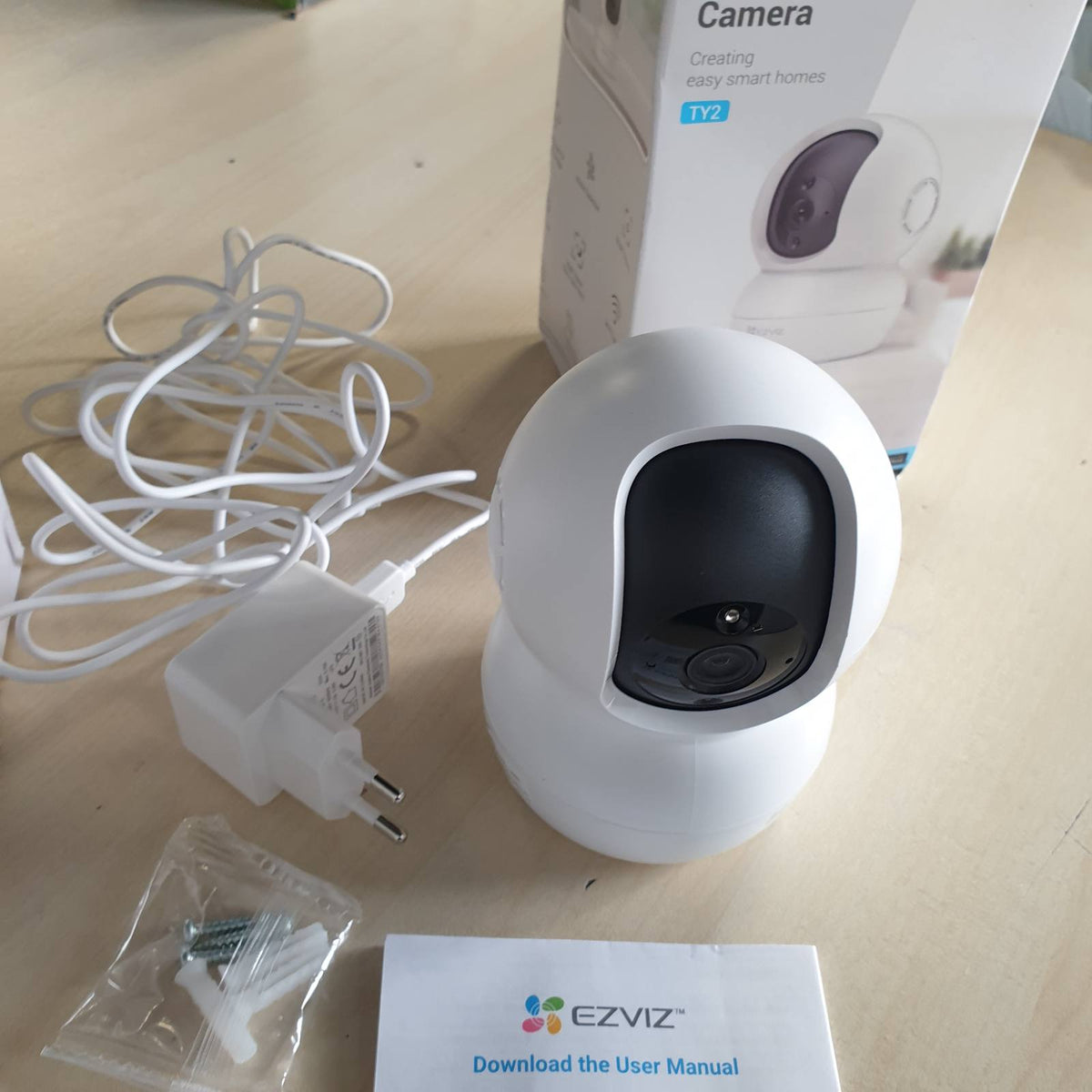 313864 - EZVIZ TY2 WiFi IP Kamera Mbikëqyrjeje e Brendshme me Kthesë/Anim 1080P
