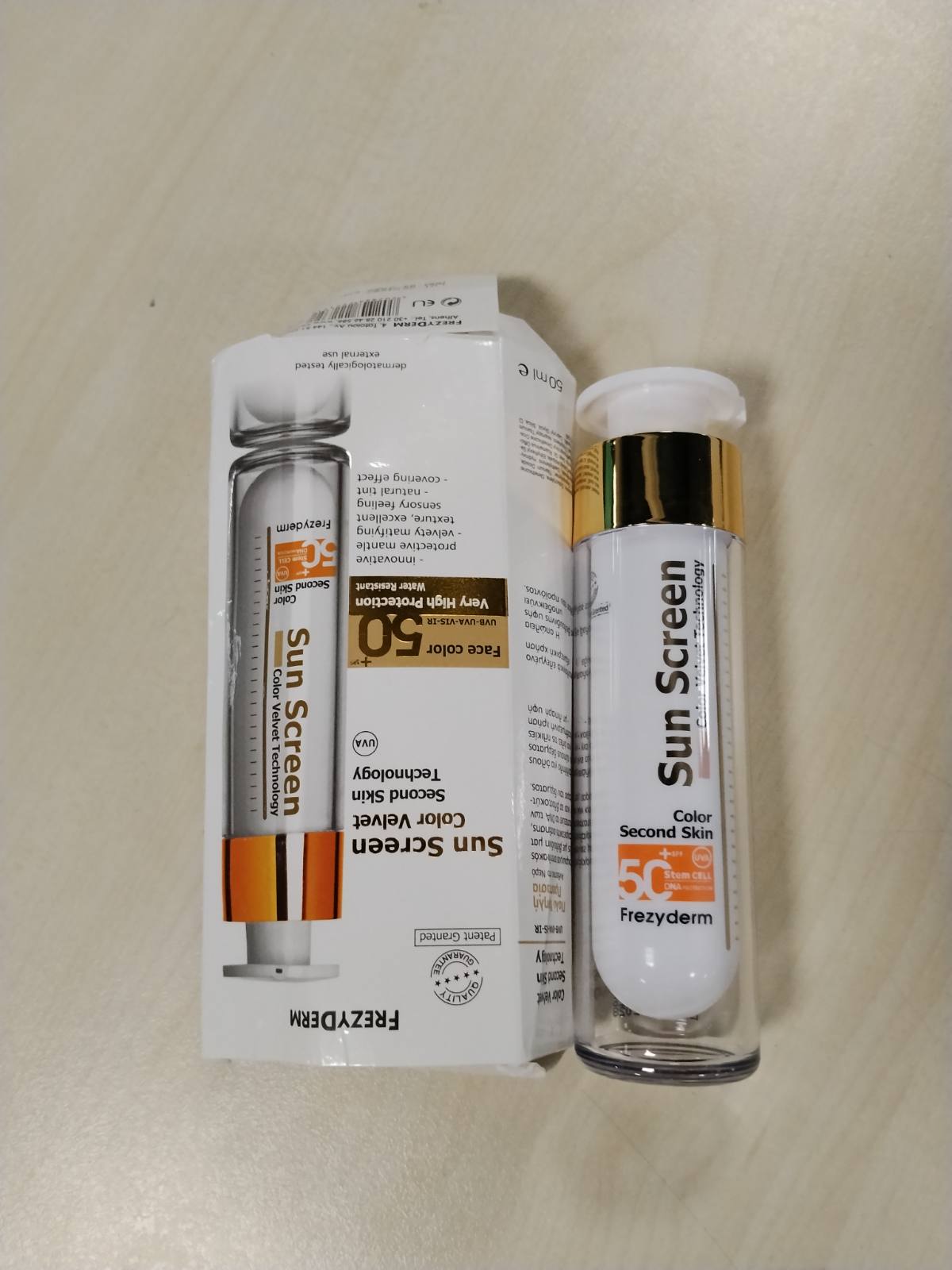 316614 - FREZYDERM Kremi mbrojtës nga dielli për fytyrën Color Velvet SPF 50+, 50 ml