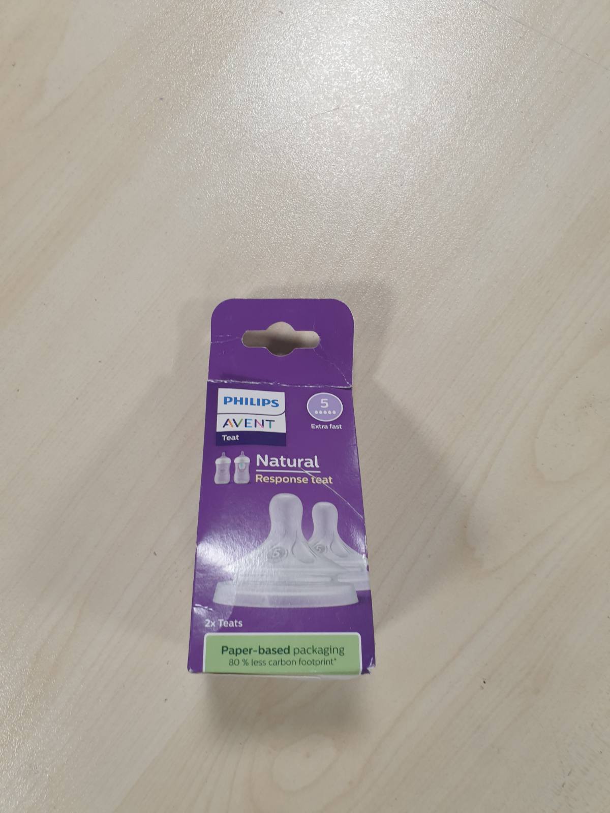 318297 - PHILIPS AVENT Thitha Natural Response – 2 thitha për shishe me shpejtësi rrjedhjeje 5, për foshnje nga 6 muaj, pa BPA (Modeli SCY965/02)