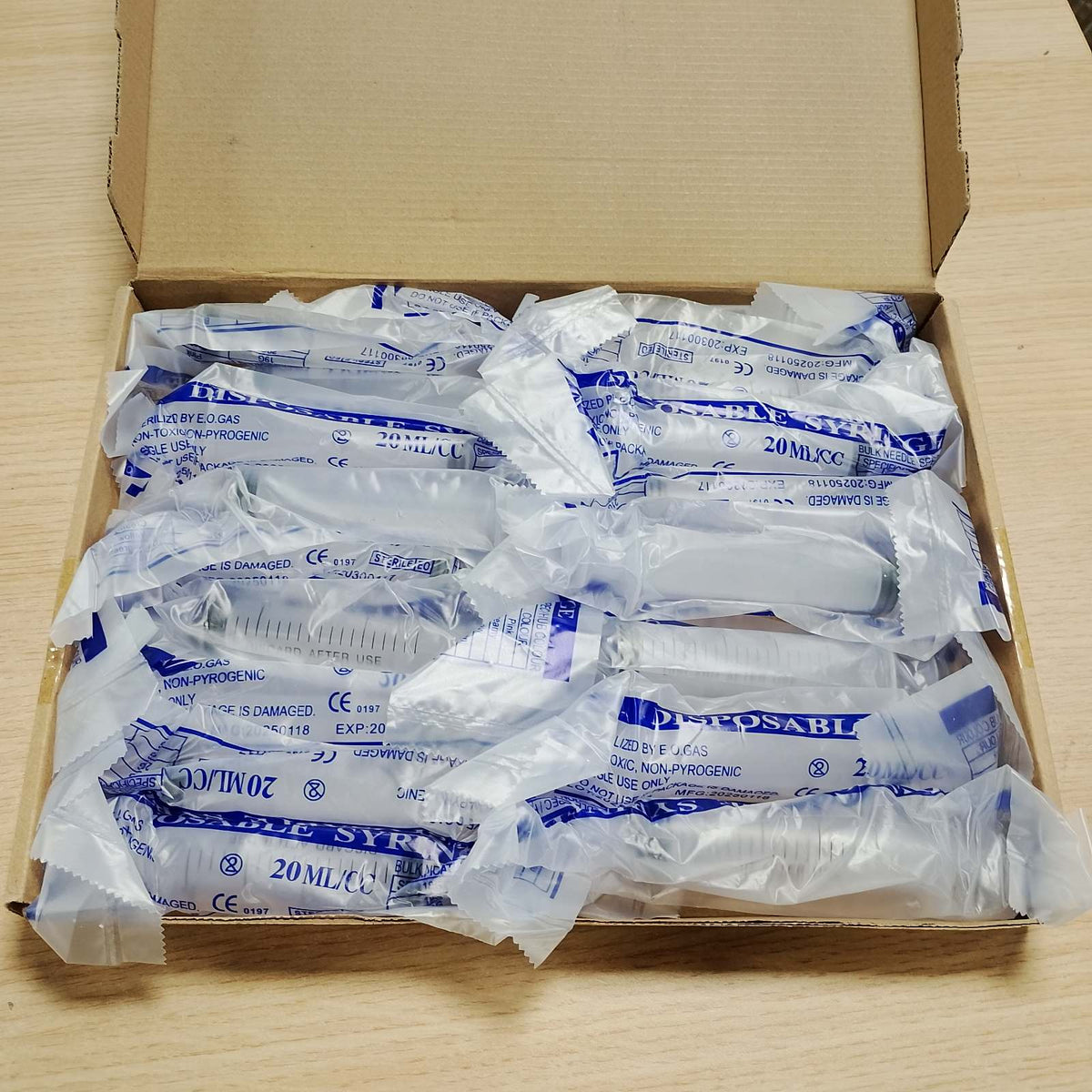318728 - FICOFISE - Shiringë plastike 20ml - 17 copë - Sterile për laboratorë shkencorë