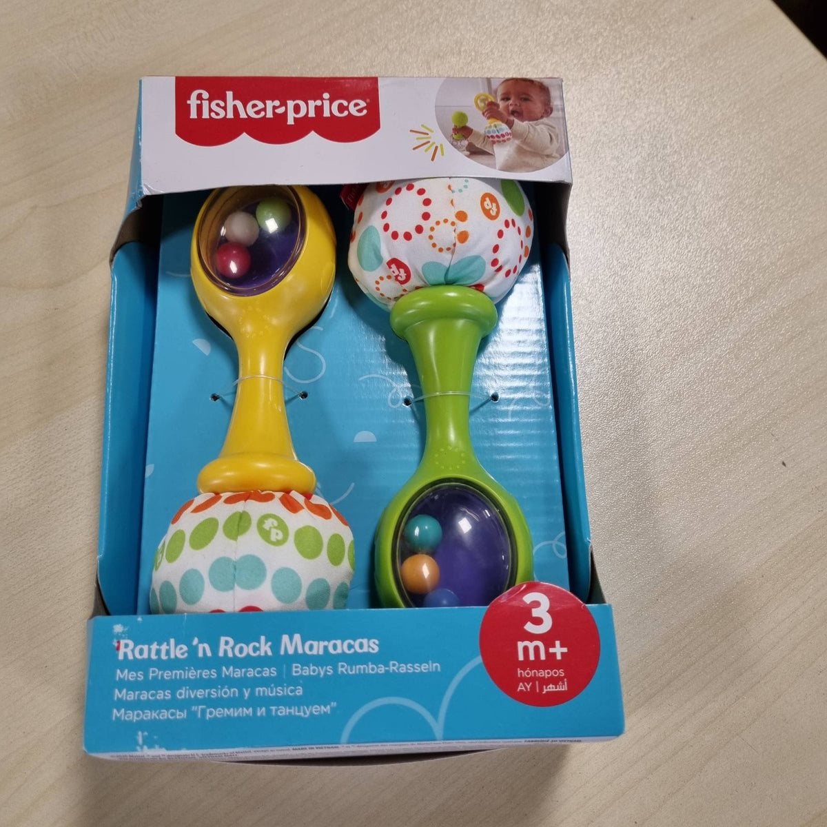 318732 - FISHER-PRICE Lodra Muzikore My First Maracas, Rrahëse për Duart e Foshnjës, për 3 Muaj e Sipër, BLT33