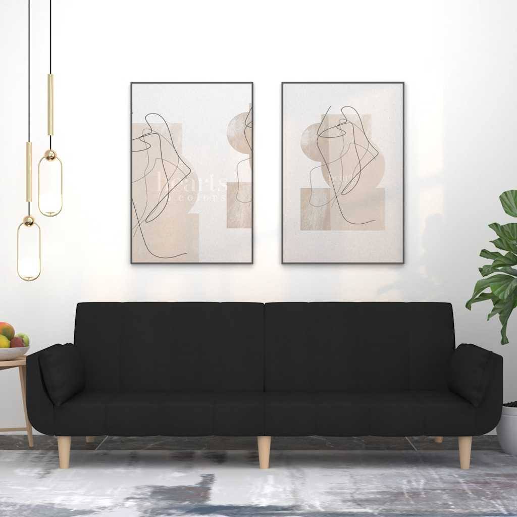 244717 -vidaXL Divan-Krevat me 2 Vende, i Zi, Pëlhurë 220 x 84.5 x 69 cm