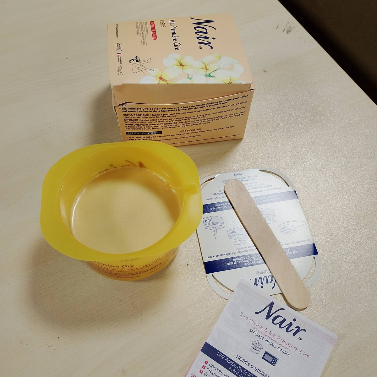 318969 - NAIR Dyllë për trupin My First, aromë lulesh Tiare, dyllë e nxehtë pa shirita, Kavanoz 200g