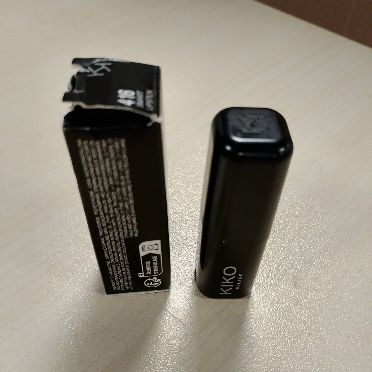 318993 - KIKO MILANO Buzëkuq Smart Fusion 416, buzëkuq i pasur dhe ushqyes me përfundim të shkëlqyer, 416 E Kuqe Qershie