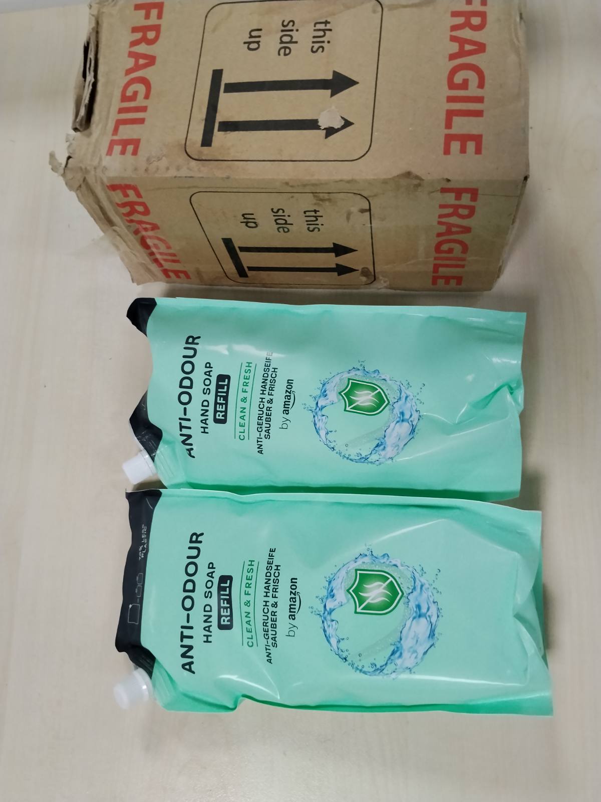 319117 - AMAZON Paketim Mbushës për Sapun Duarsh Kundër Erës, 2 x 1000 ml.