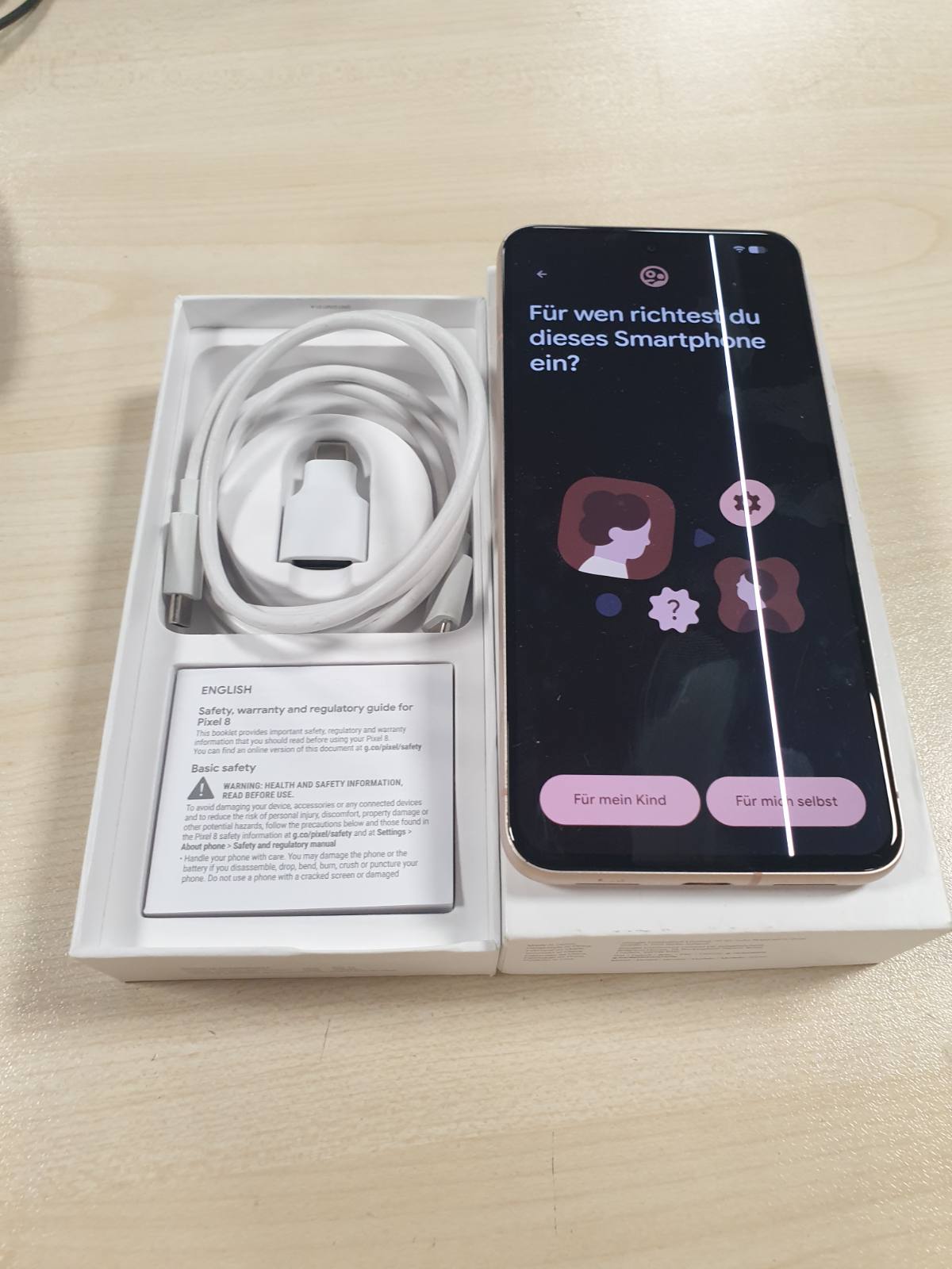 319265 - GOOGLE Pixel 8 – Telefon inteligjent Android, 128GB, Rose, kamerë Pixel, jetëgjatësi baterie 24 orë, veçori sigurie