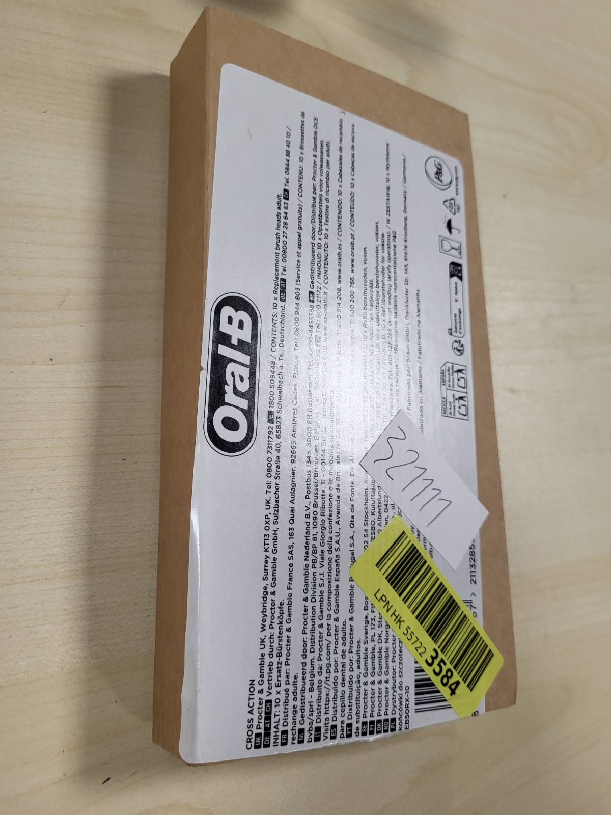 321111 - ORAL-B - Qese për thithje PRO CrossAction, 10 pika