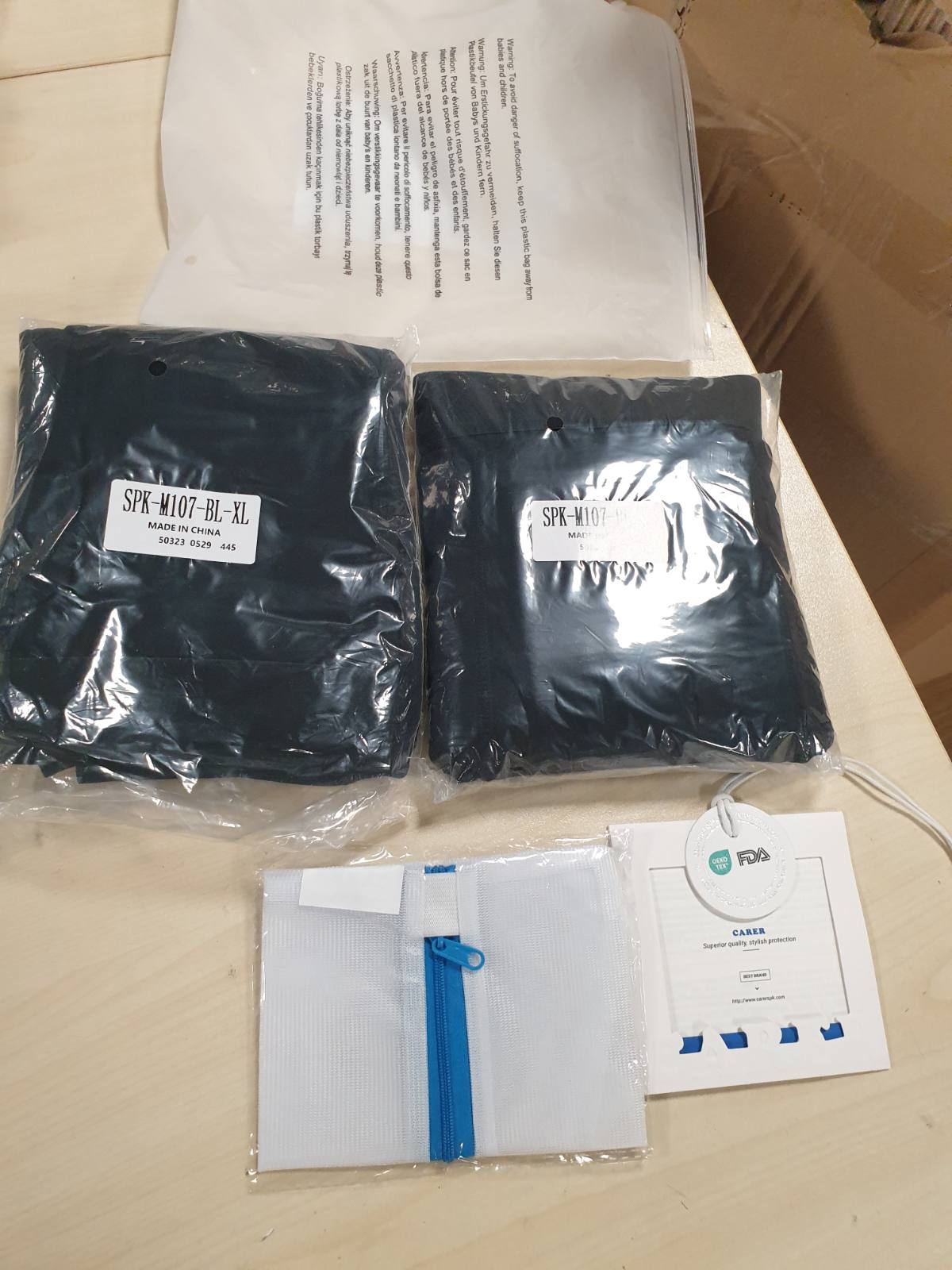 321114 - Pako KUJDESI me 2 Boksera për Burra kundër Inkontinencës 250ml, Pambuk i Butë Thithës, i Ajrosur, i Papërshkueshëm nga Lëkura, i Larëshëm, i Ripërdorshëm, i Zi, Madhësia XL