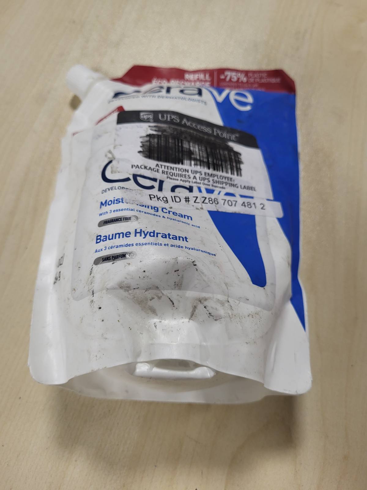 321487 - CERAVE Krem hidratues për lëkurë të thatë deri shumë të thatë, Mbushës, 454 g