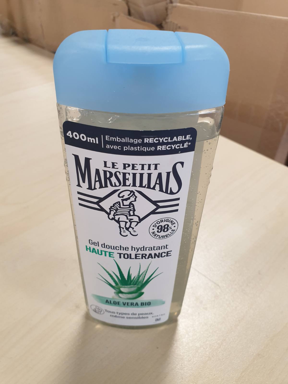 322125 - LE PETIT MARSEILLAIS - Xhel dushi me Tolerancë të Lartë me Aloe Vera Organike, 400 ml