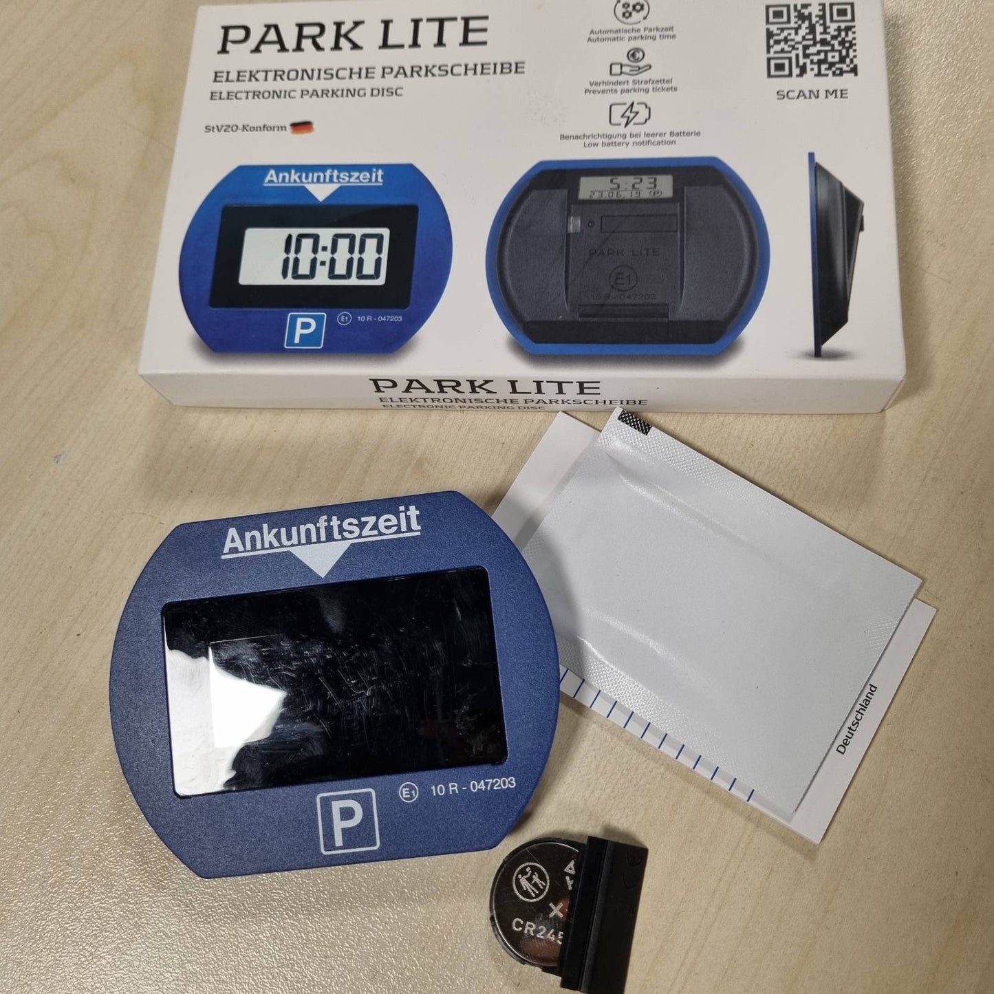 322460 - NEEDIT PARK DISK PARKIMI ELEKTRONIK PARK LITE, automatik elektrik, miratim nga Autoriteti Federal i Transportit Motorik, orë parkimi dixhitale me 2 ekrane