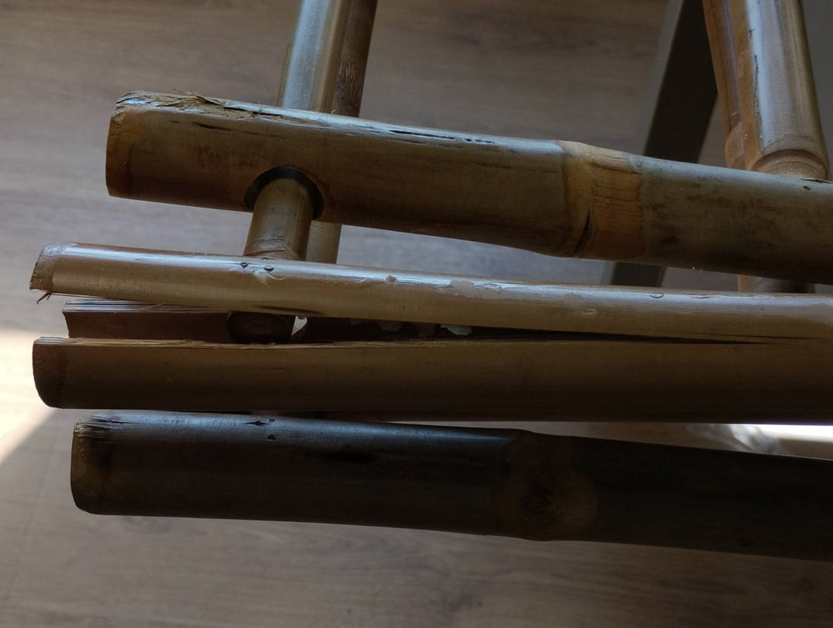 333084 - VIDAXL Karrige Drejtori të Palosshme 2 copë, Gri e Errët, Bambu dhe Pëlhurë