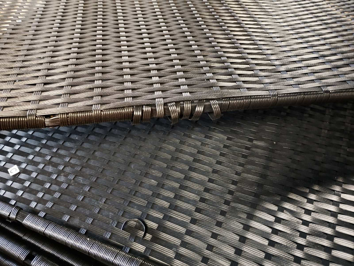 333123 - VidaXL Dollap Ruajtjeje për Kopsht, i Zi 198x55,5x80 cm, Material Ratani Poliesterol