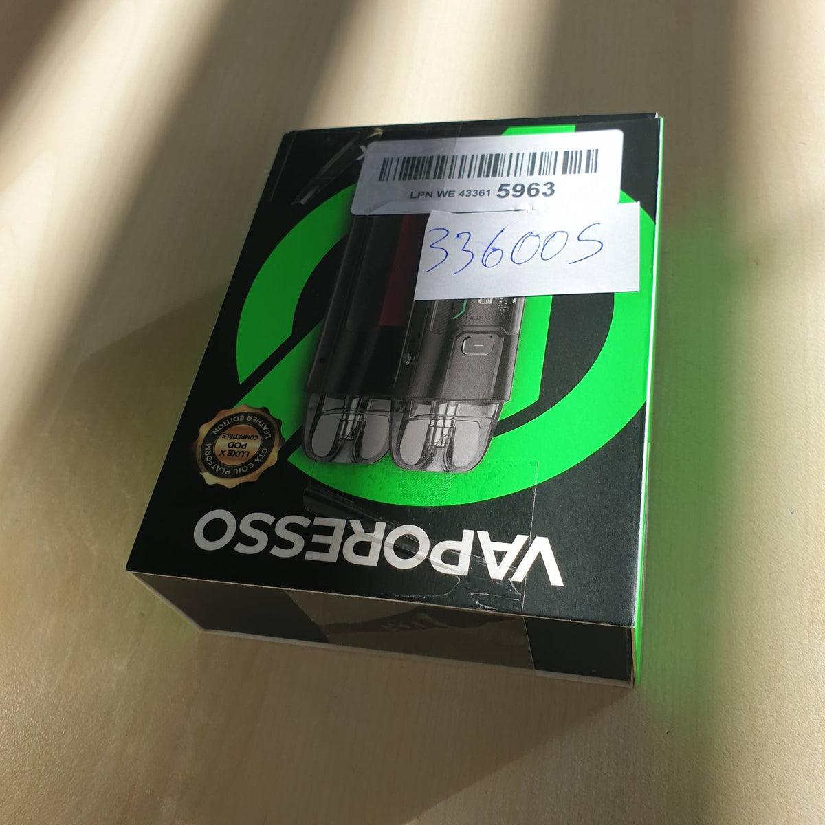 336005 - VAPORESSO LUXE XR Max 2 Kit Origjinal 80W 3200mAh + 5ml LUXE XR POD Cartridge MTL-DTL GTX 0.2ohm + 0.8ohm Coil, Pa nikotinë, Pa lëng elektronik (Pelle Nera Scura)