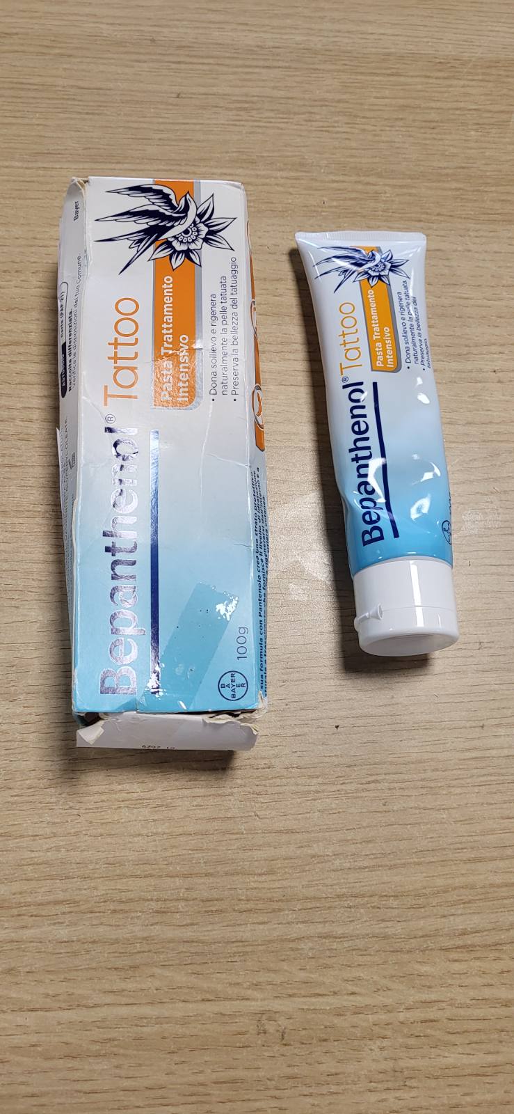 337032 - BEPANTHENOL Pastë Tatuazhesh, 100 g, për trajtim intensiv të tatuazheve, përmban panthenol