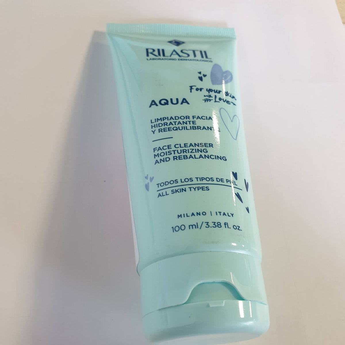 337144 - RILASTIL Aqua, Pastrues i butë dhe kremoz për fytyrën, 100 ml