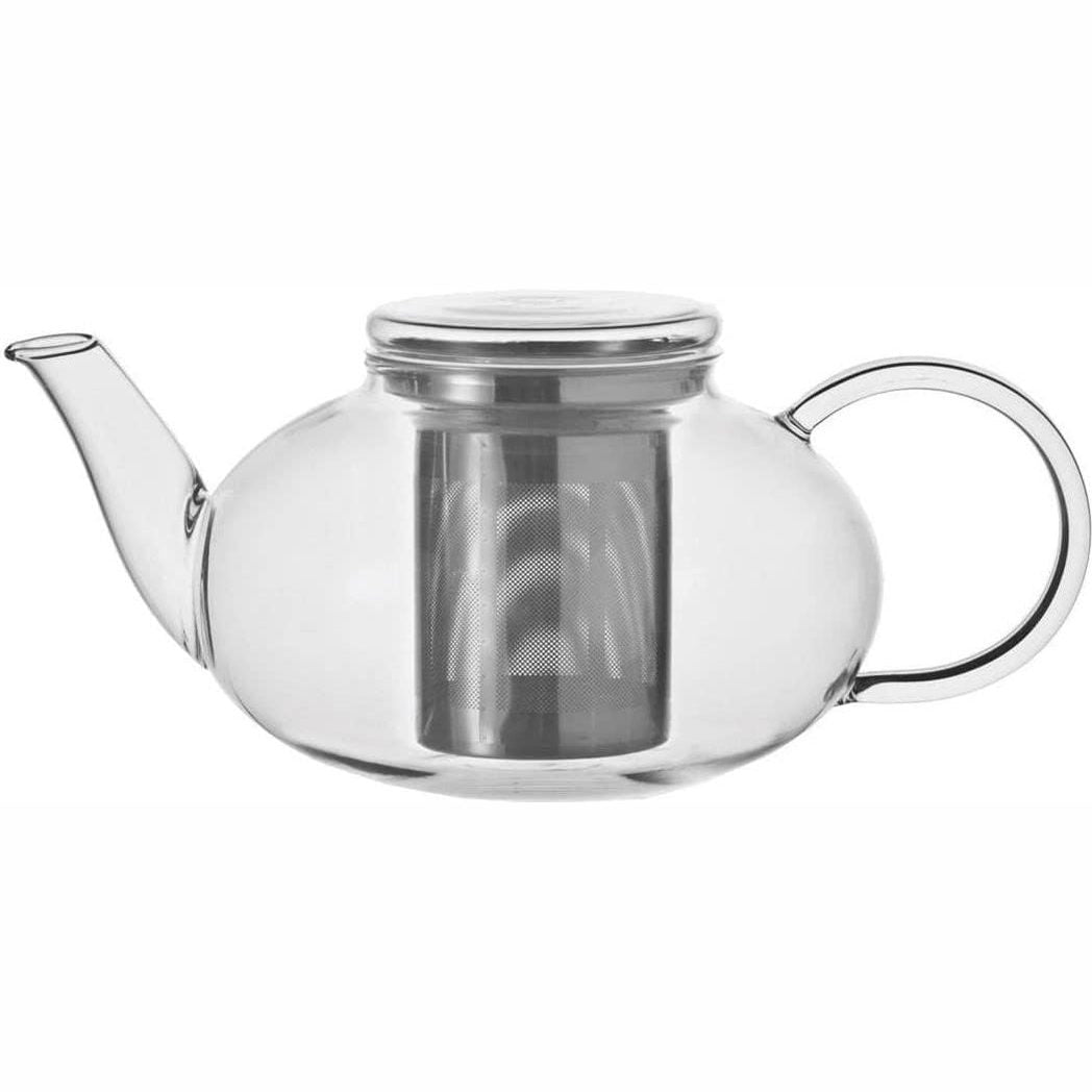 226810 - LEONARDO HOME Çajnik Moon, 1.2 l, xham rezistent ndaj nxehtësisë, kapak i lëvizshëm, sitë çeliku inox, i punuar me dorë, 070400