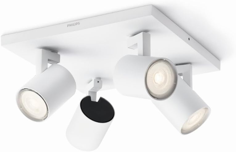 226103 - PHILIPS myLiving Runner pako me 4 drita LED 12 W, drita tavani të errësueshme, katër koka dritash rrotulluese