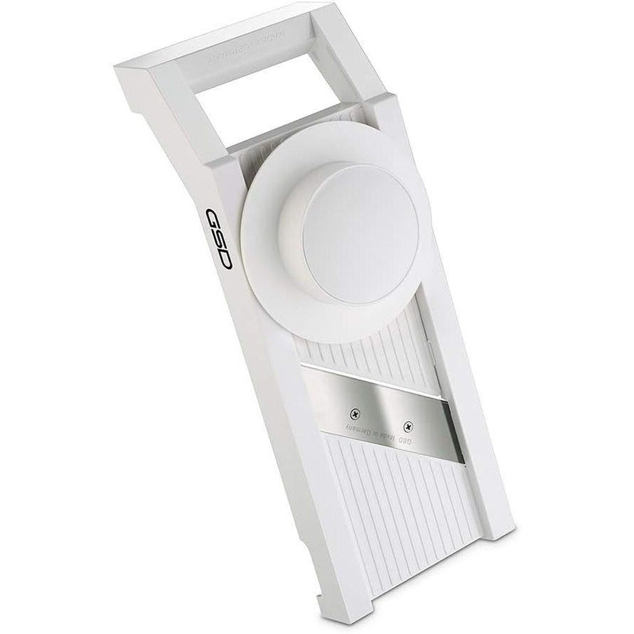 218284 - GSD Haushaltsgeräte 30 000 Universal-Gemüsehobel me 3 Einsätzen, White