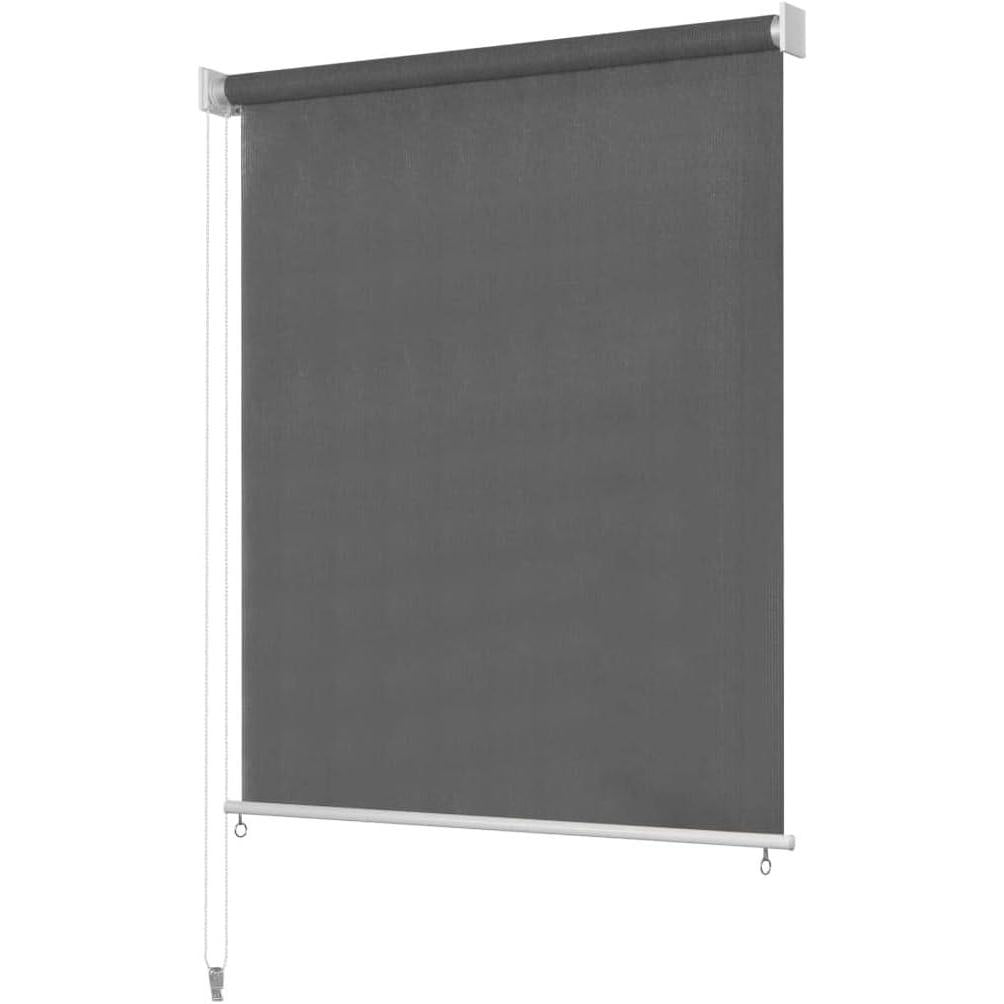 280475 - vidaXL Perde me Rrotull për Jashtë 240x230 cm, Ngjyra Antracit